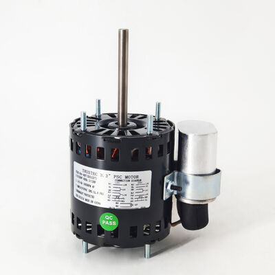 3.3" PSCモーター - 1/12HP 1/15HP 1/20HP 双電圧 115V/230V 1550RPM 7.5uF/370V CCW/CW回転 - Fasco D1127 Century 9721 交換モーター